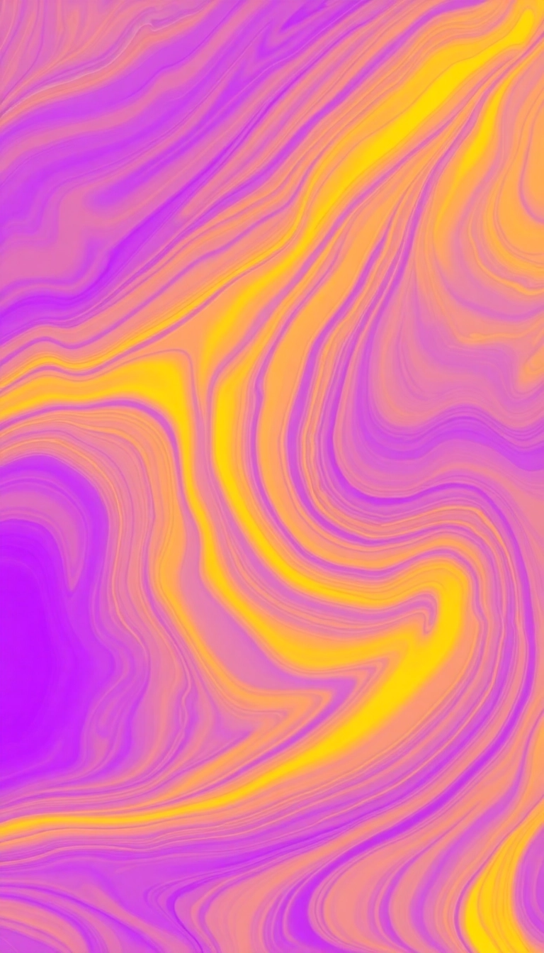 Pink and Yellow Marbled Waves